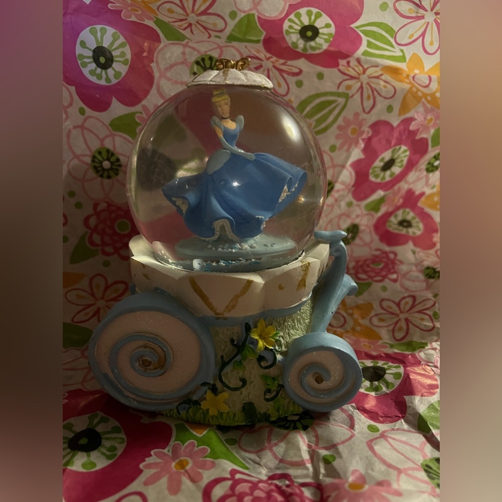 Cinderella musical snow globe